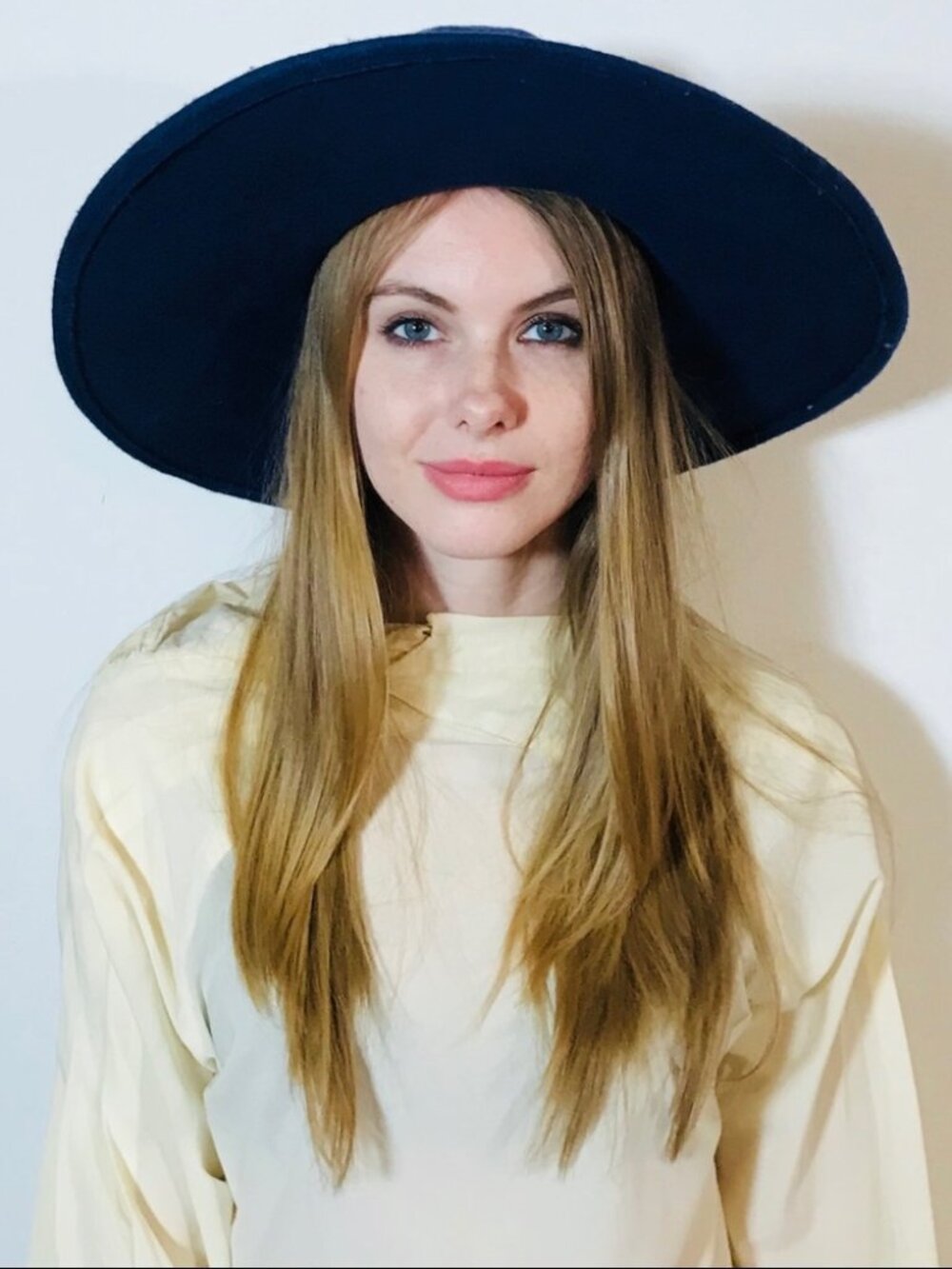 ZARA WIDE BRIM WOOL FELT HAT BOW